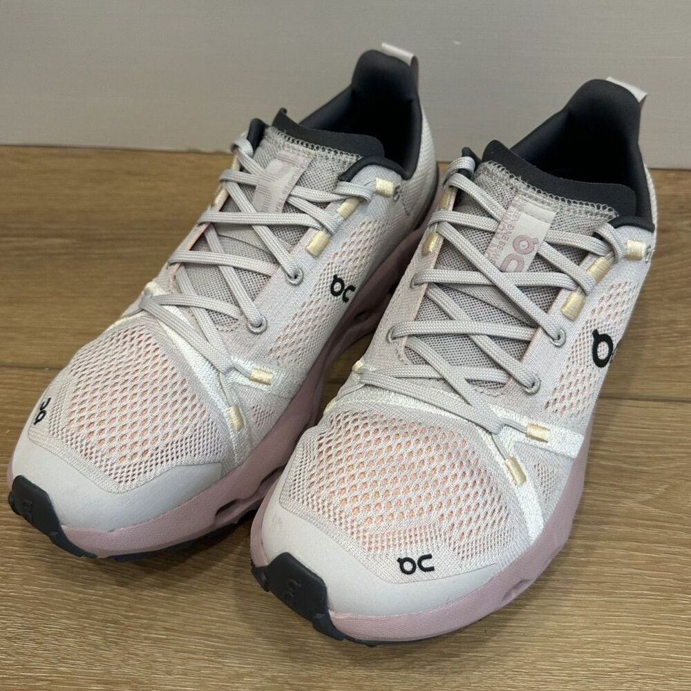 Women's On CloudSurfer Trail Running Shoes Silver/Mauve Size 9.5 GUC! - Picture 2 of 9